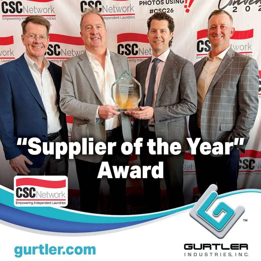 Greg Gurtler earns the ALM Legacy Circle award, recognizing his leadership and lasting impact on the textile care industry.
