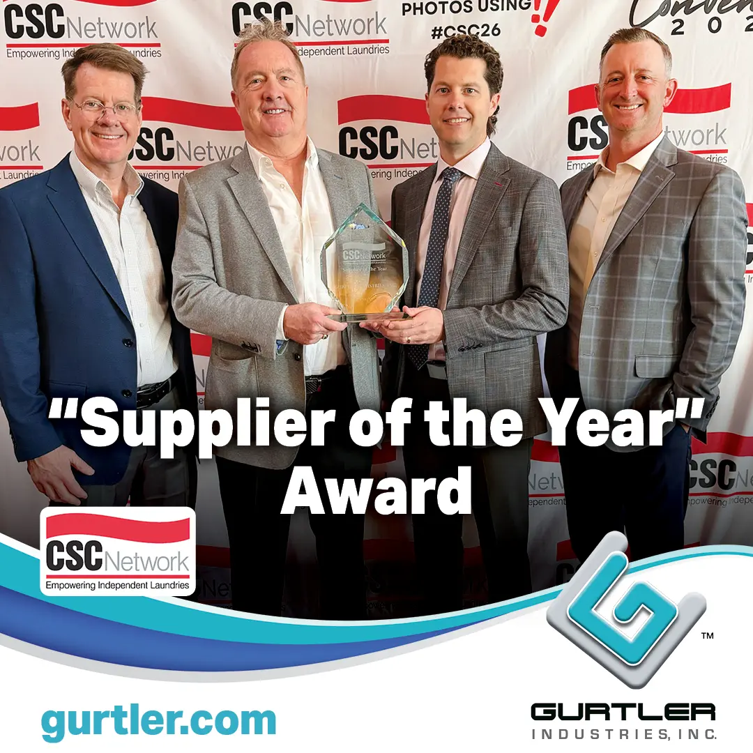 Greg Gurtler earns the ALM Legacy Circle award, recognizing his leadership and lasting impact on the textile care industry.