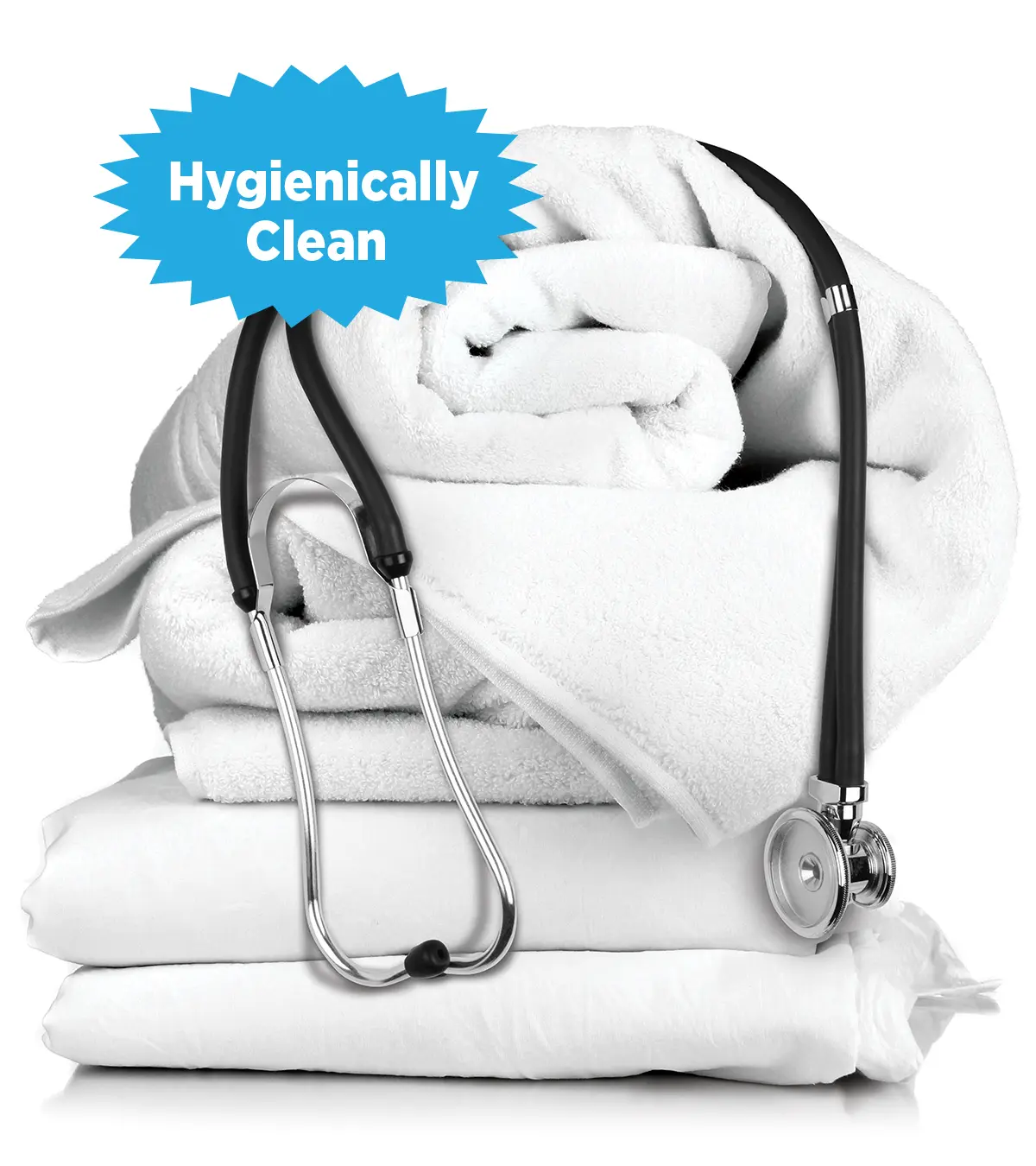 How hygienically clean textiles are achieved through laundering processes that reduce bioburden and limit contamination risk.