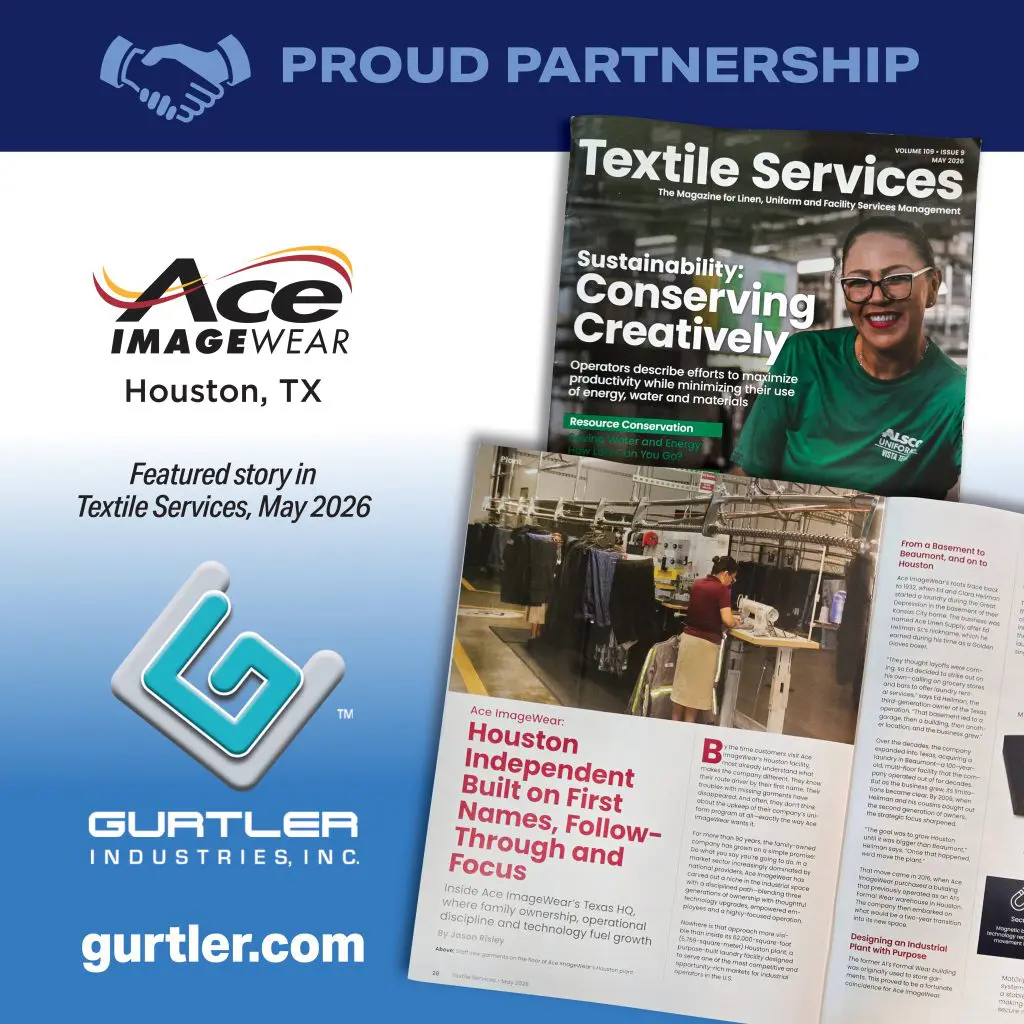 Ace Imagewear article in magazine for exceptional industrial laundry operations